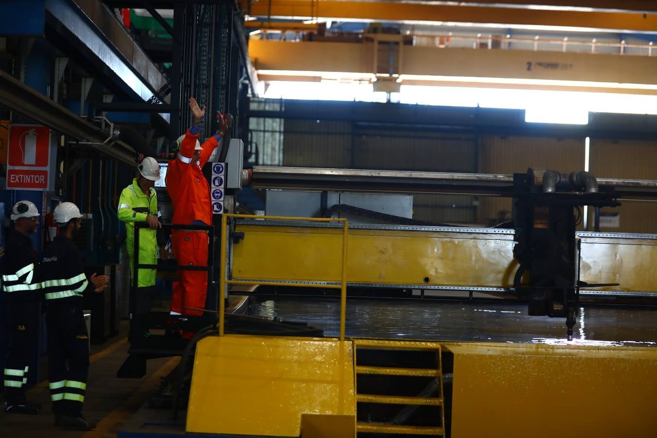 FOTOS: Corte de chapa en Navantia para Equinor Energy