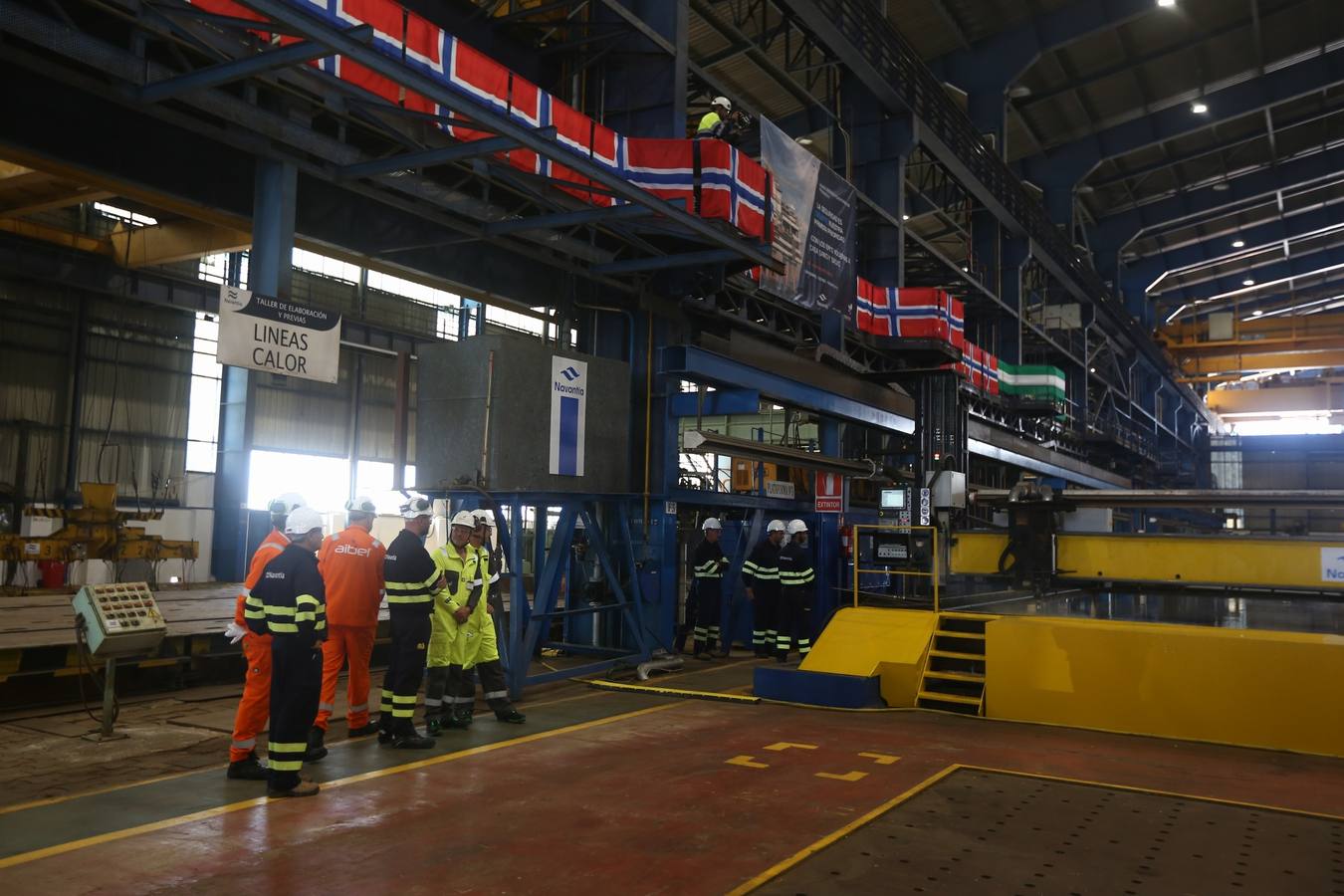 FOTOS: Corte de chapa en Navantia para Equinor Energy