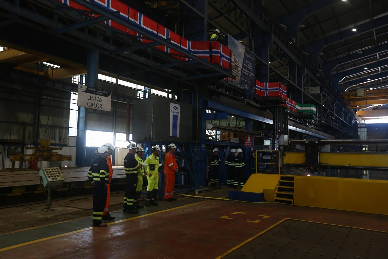 FOTOS: Corte de chapa en Navantia para Equinor Energy