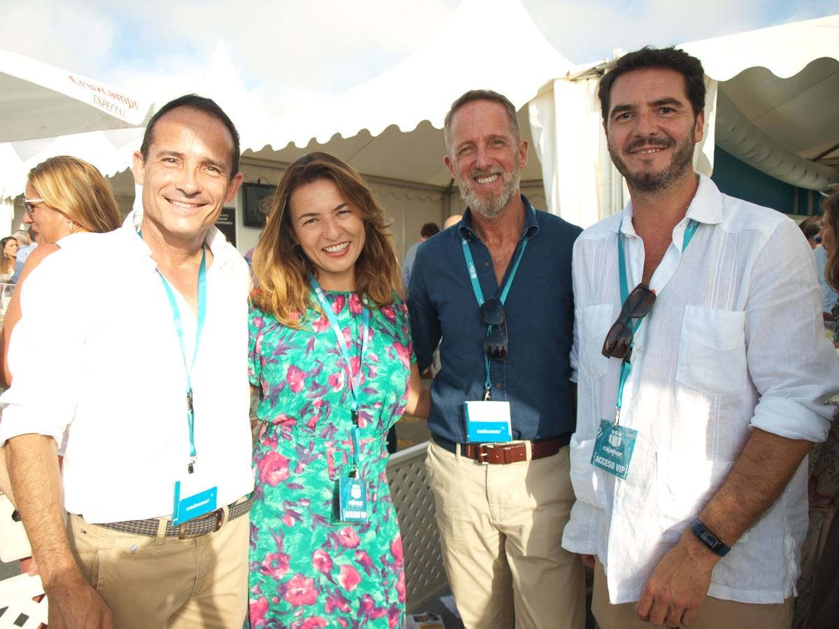 José Viva, Fabiola Rondán, Carlos Sánchez y Rafael de Castro