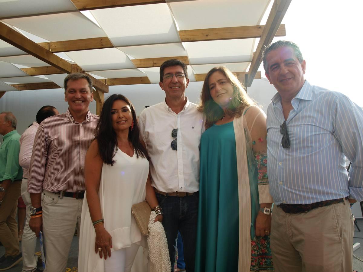 Javier Parrua, Carmen Pérez, el vicepresidente de la Junta de Andalucía Juan Marín, Ángela Raya y Agustín Sánchez. 