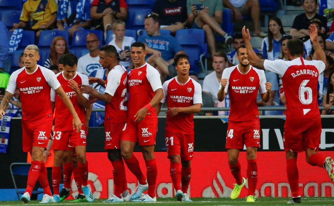 Las mejores imágenes del RCD Espanyol - Sevilla FC en la primera jornada de LaLiga Santander