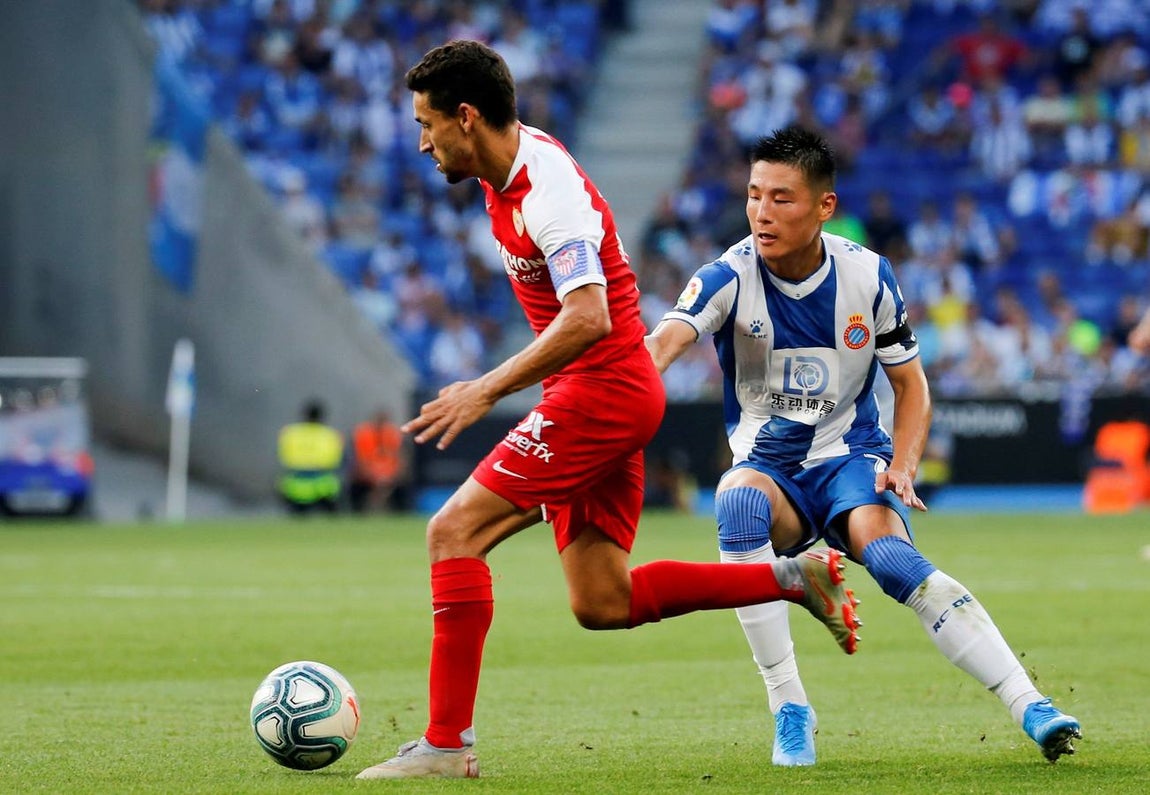 Las mejores imágenes del RCD Espanyol - Sevilla FC en la primera jornada de LaLiga Santander