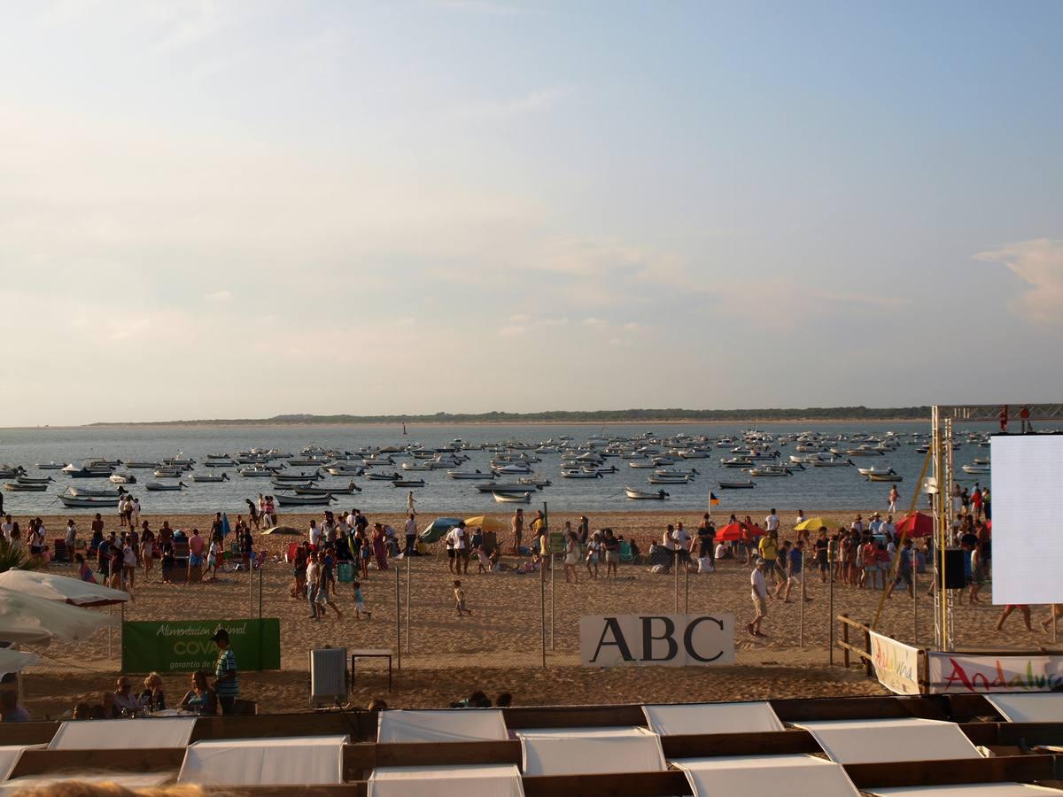 Imagen de la playa de las Piletas desde el Jockey Club