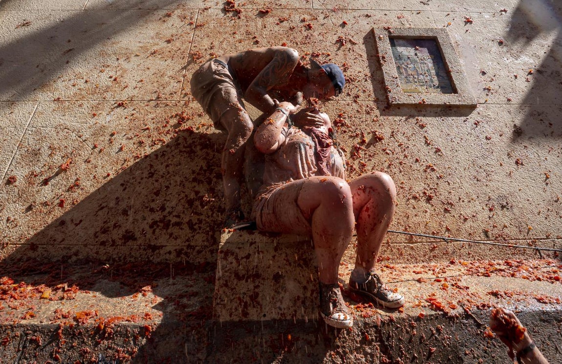 Las mejores imágenes de la Tomatina de Buñol 2019. 
