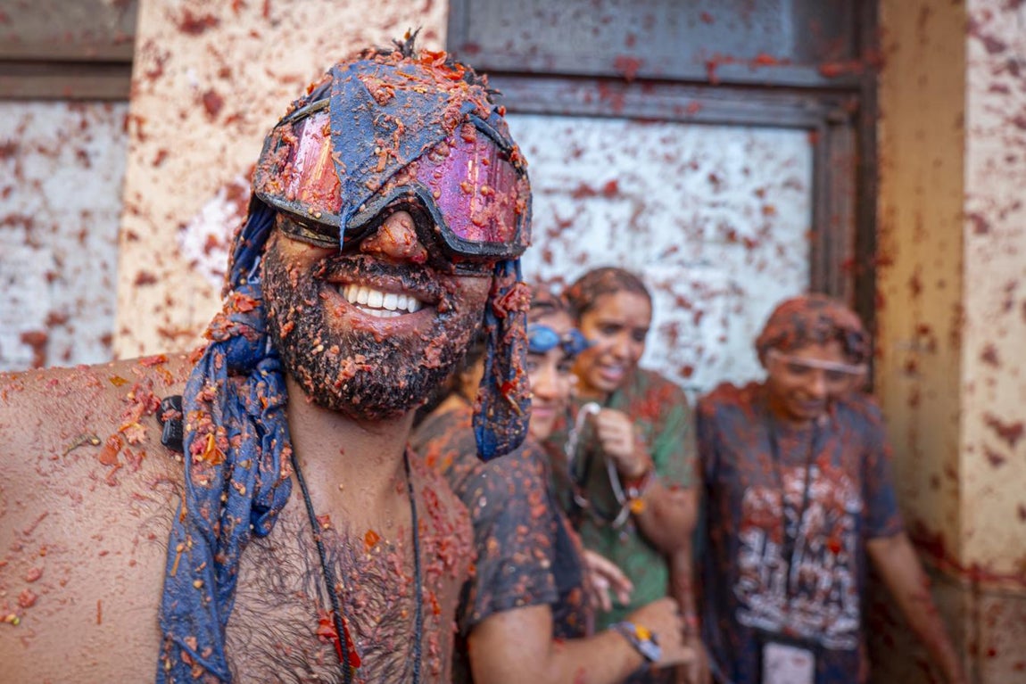 Las mejores imágenes de la Tomatina de Buñol 2019. 