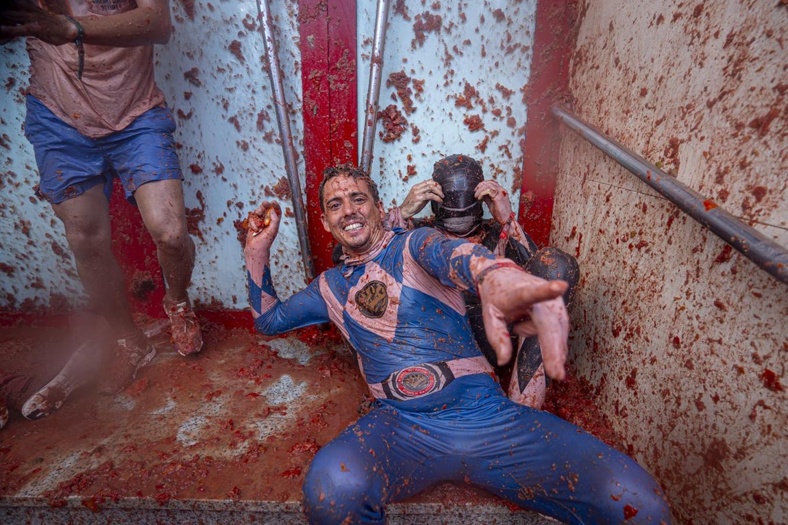 Las mejores imágenes de la Tomatina de Buñol 2019. 