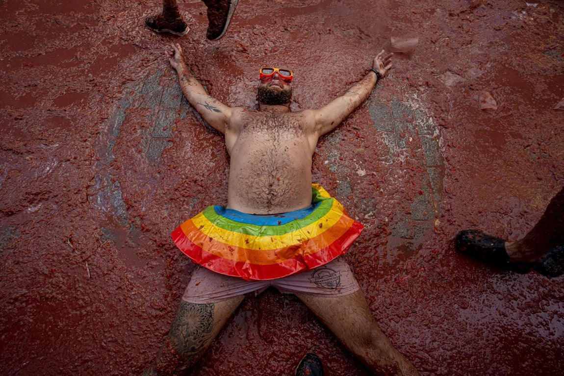 Las mejores imágenes de la Tomatina de Buñol 2019. 