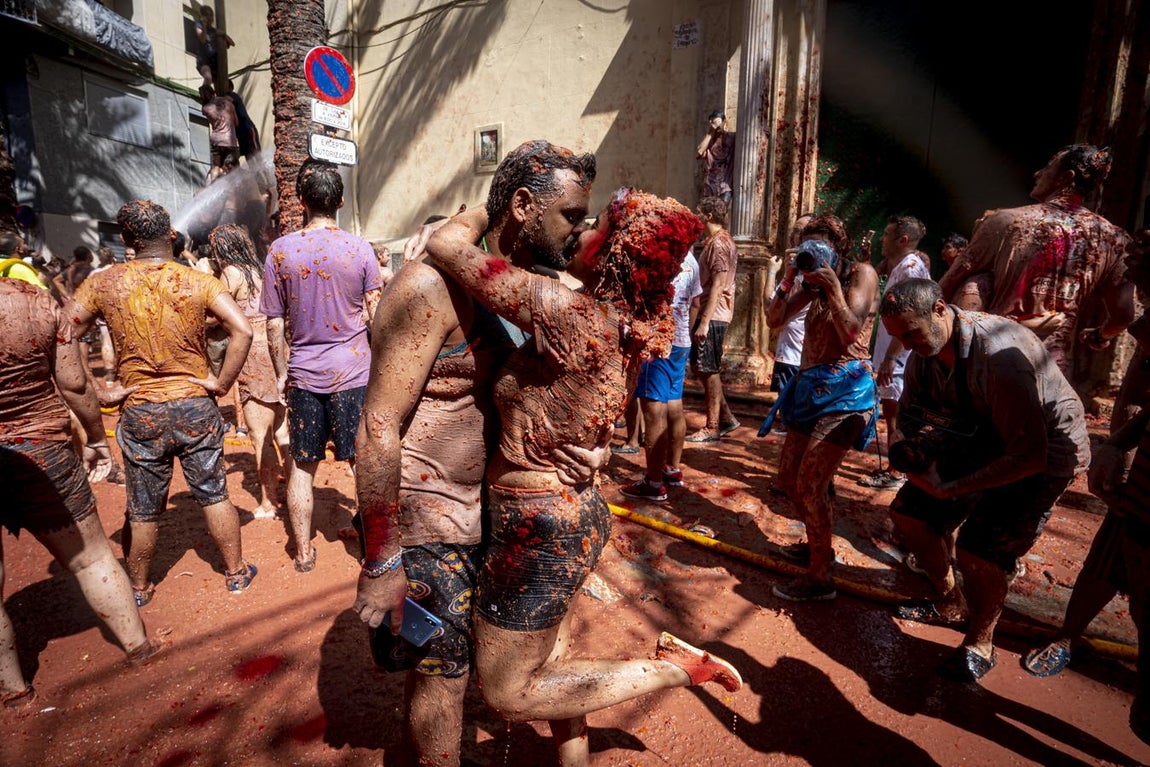 Las mejores imágenes de la Tomatina de Buñol 2019. 