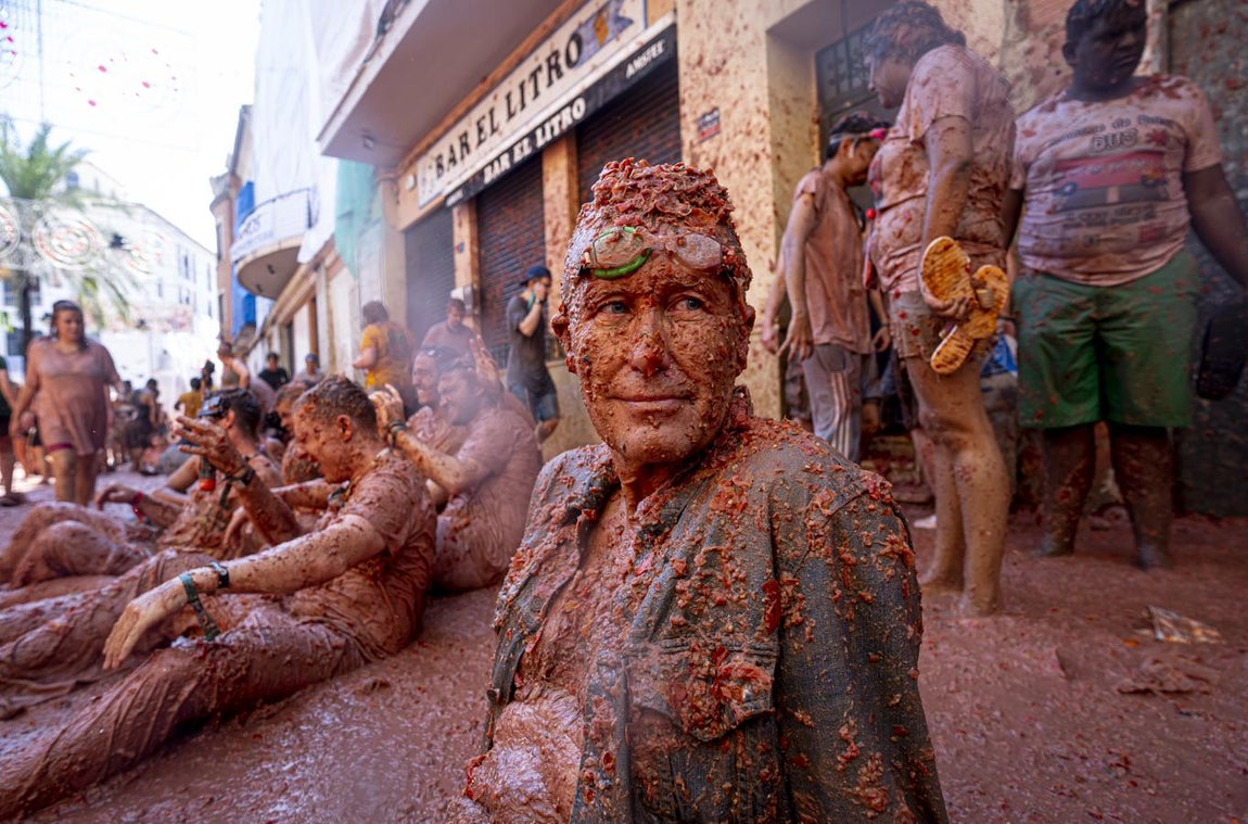 Las mejores imágenes de la Tomatina de Buñol 2019. 