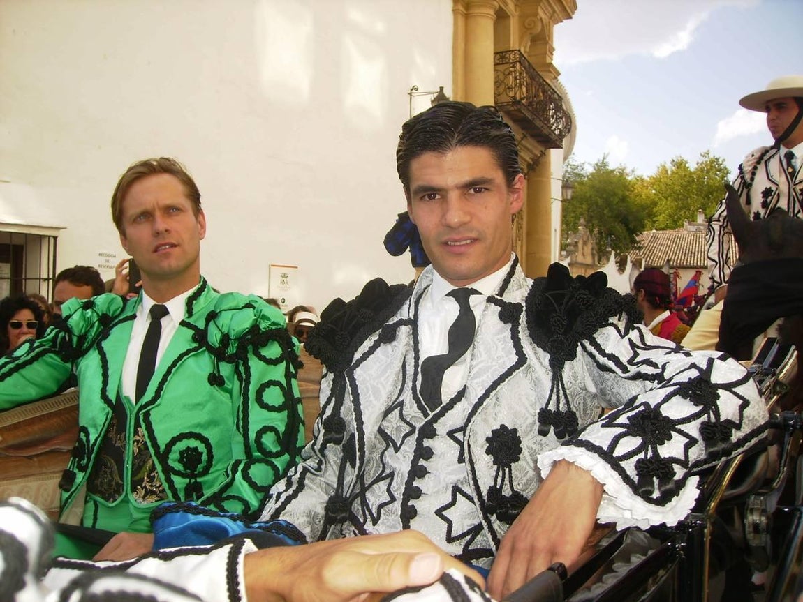 El torero Pablo Aguado a su llegada a la Maestranza de Ronda