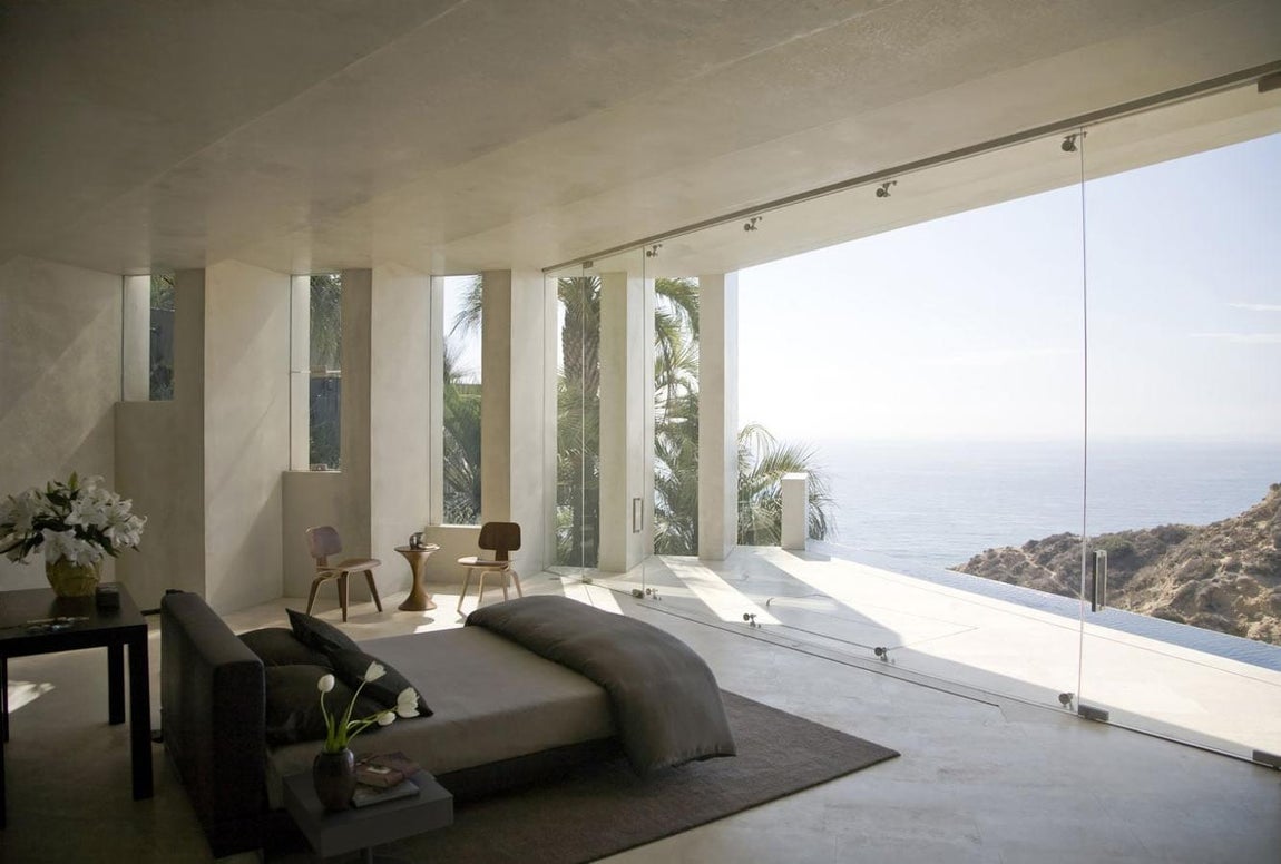 Una de las habitaciones con vistas al Océano Pacífico.