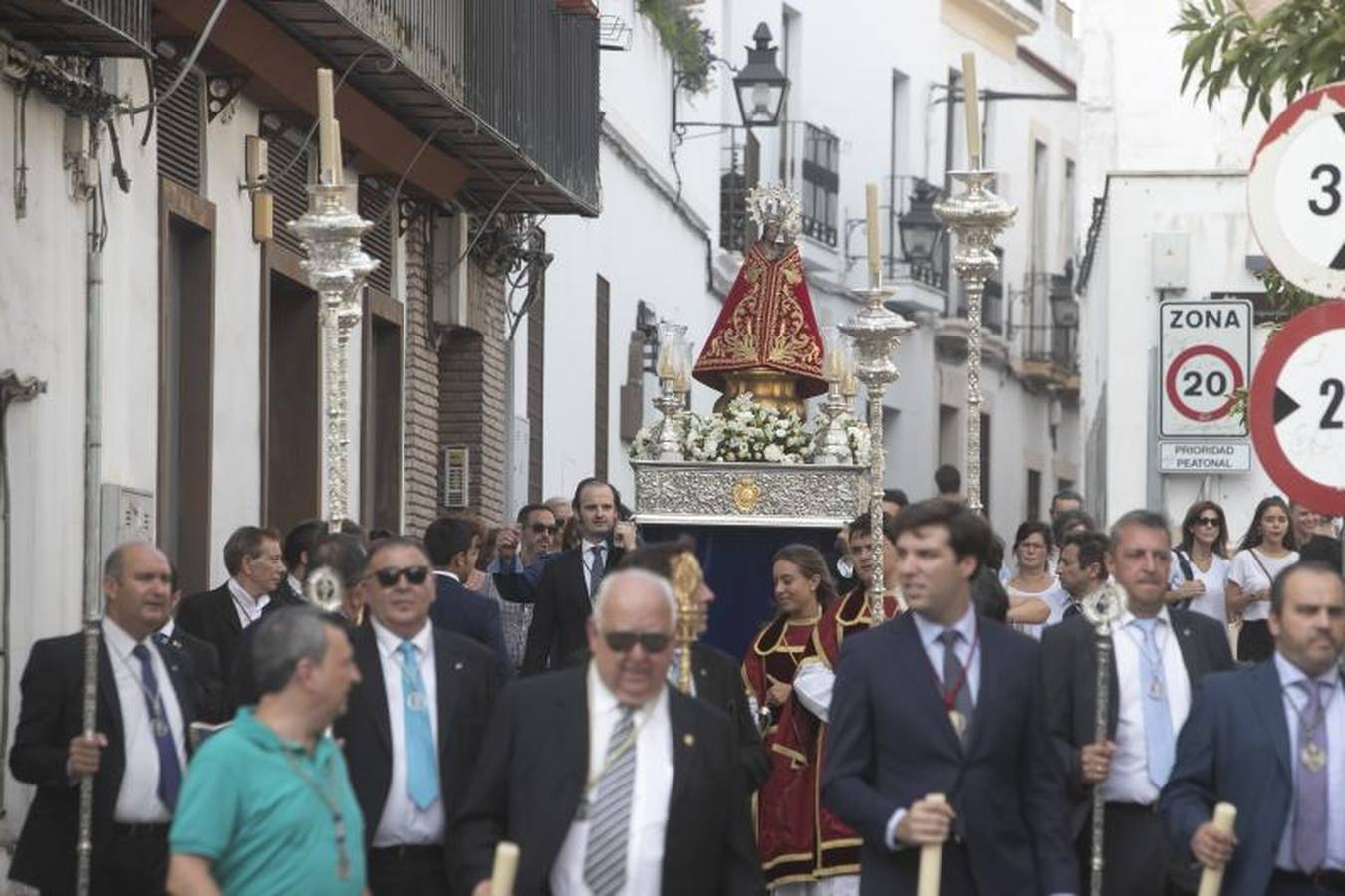 El traslado de la Virgen de la Fuensanta de Córdoba, en imágenes