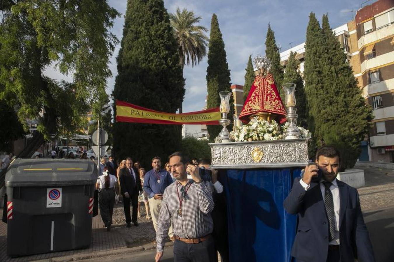 El traslado de la Virgen de la Fuensanta de Córdoba, en imágenes