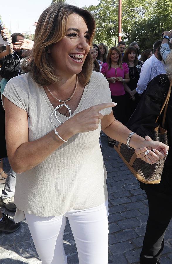 Las primeras imágenes de Susana Díaz tras anunciar su embarazo