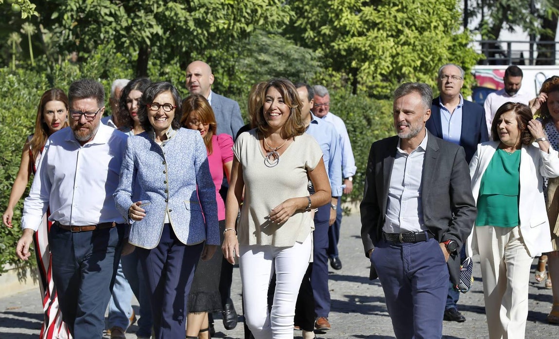 Las primeras imágenes de Susana Díaz tras anunciar su embarazo