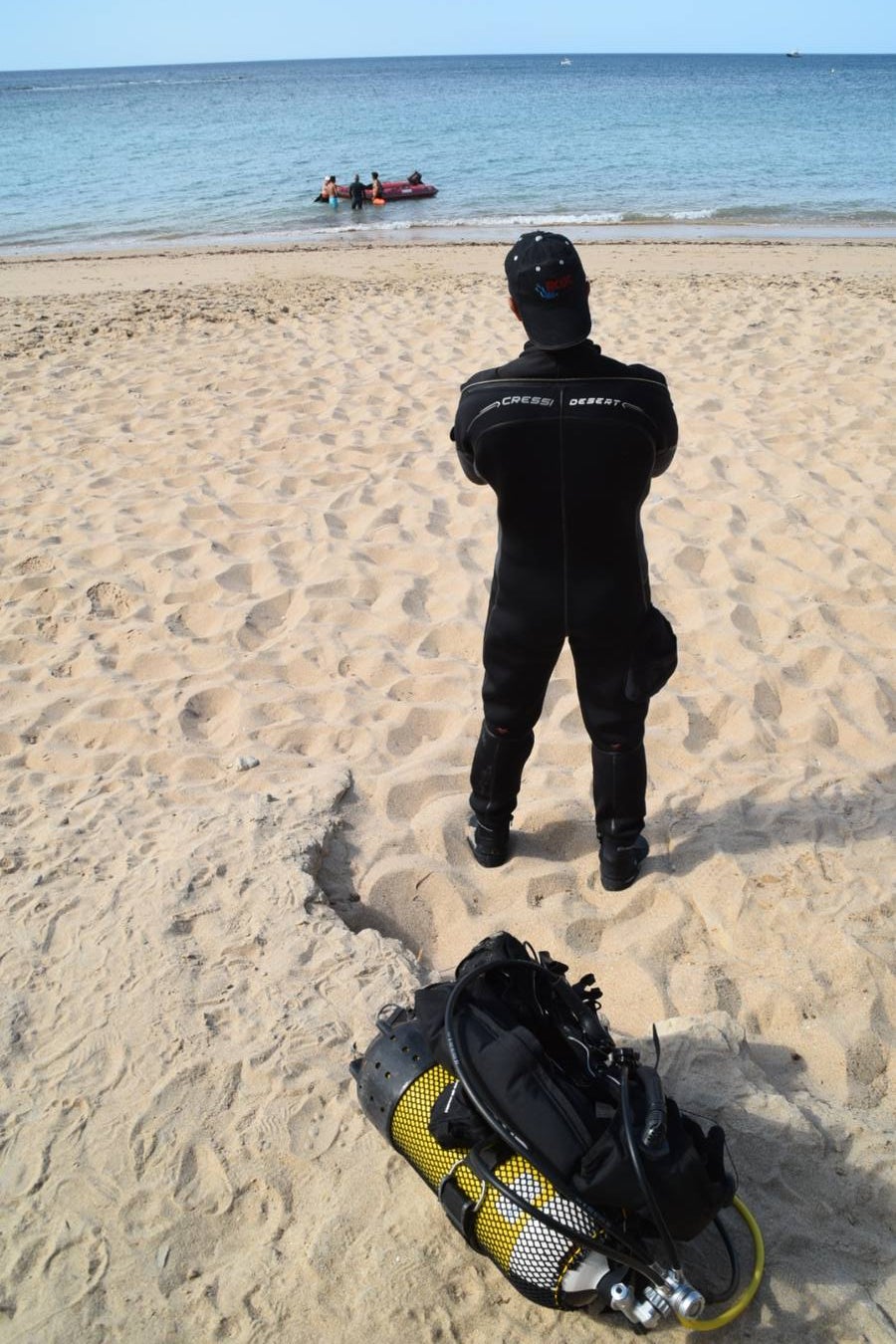 En Fotos, la búsqueda del desaparecido en los Caños de Meca