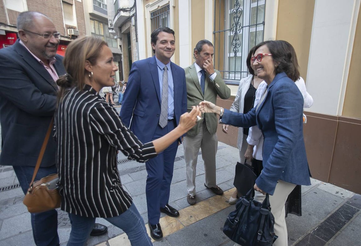 La charla de los alcaldes de Córdoba en el Colegio de Abogados, en imágenes