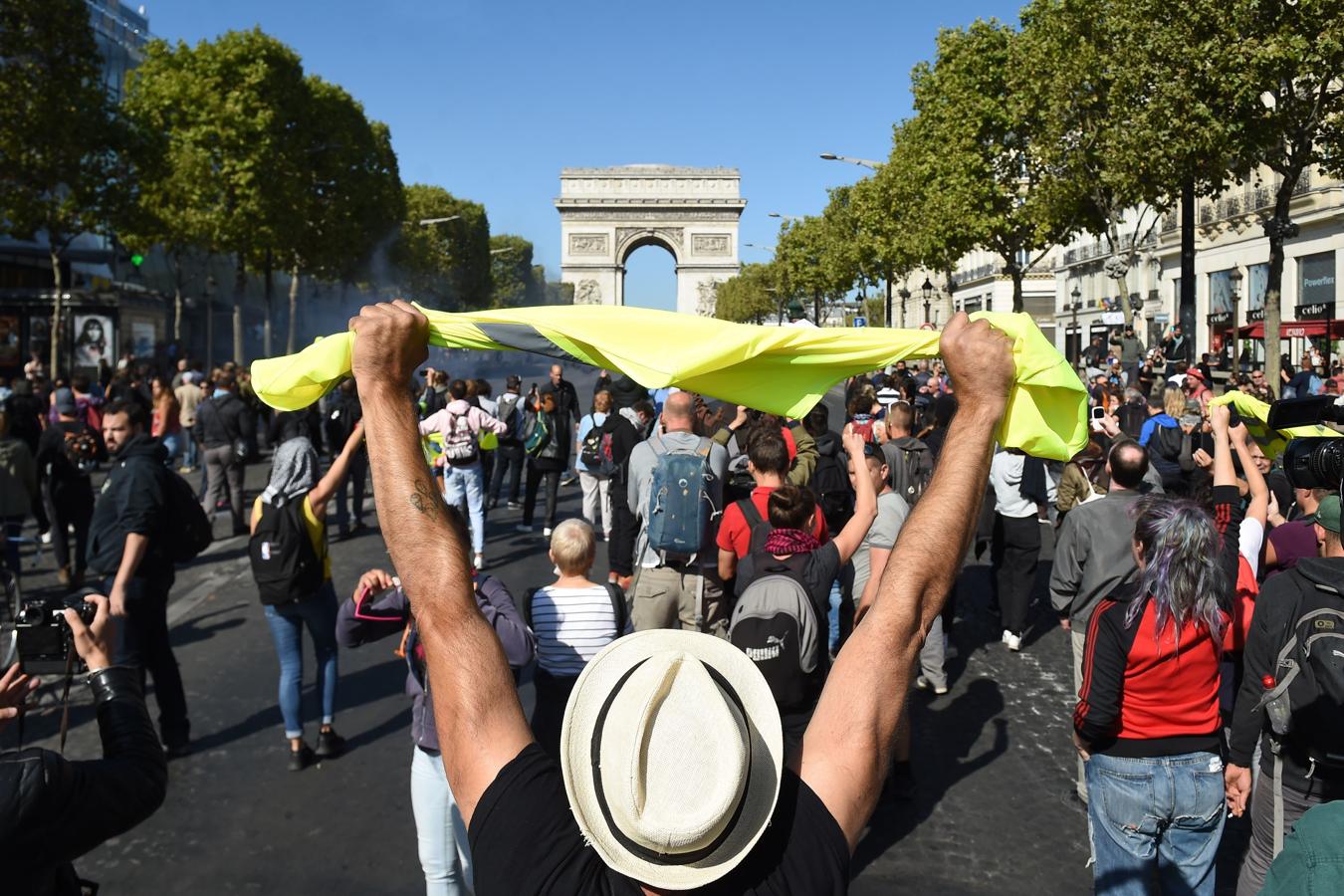 Las protestas de los chalecos amarillos, en imágenes