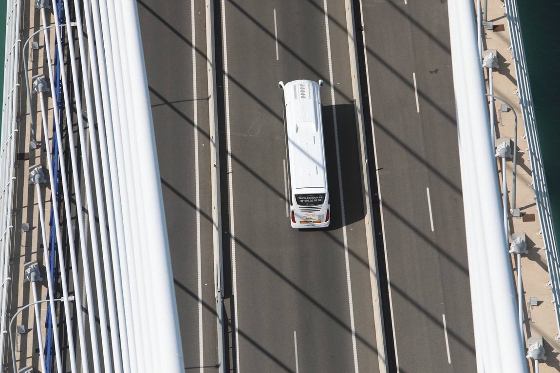 El segundo puente de Cádiz cumple este martes cuatro años de su inauguración