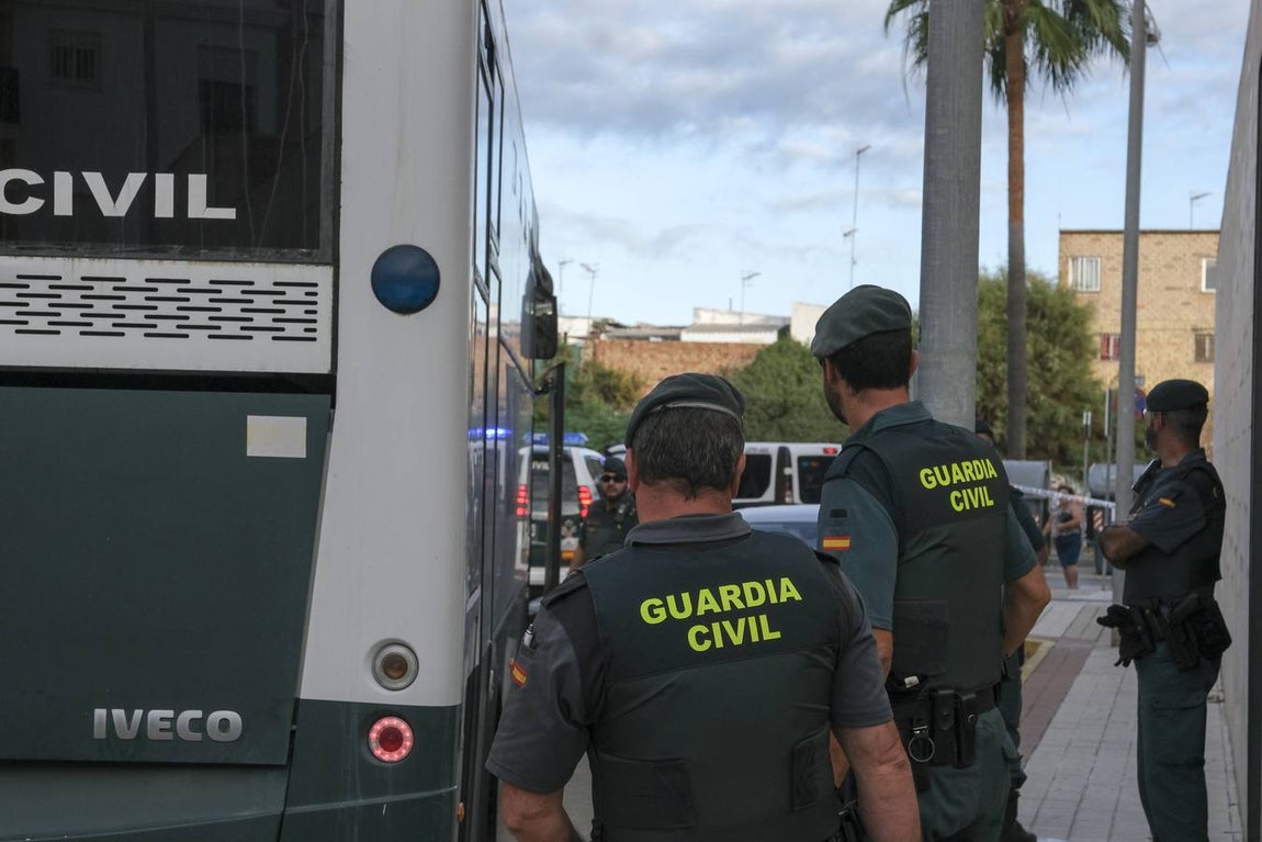 FOTOS: Los detenidos por el ajuste de cuentas de Chipiona, ante la Justicia