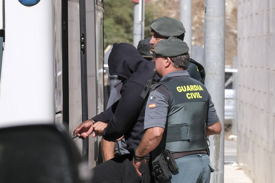 FOTOS: Los detenidos por el ajuste de cuentas de Chipiona, ante la Justicia