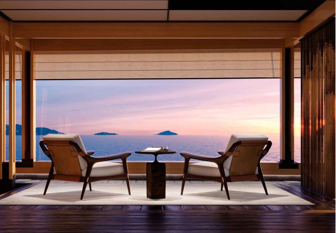 Aqua. La embarcación de aluminio de diseño futurista estará acristalada para que sus propietarios y sus invitados disfruten de la panorámica única del océano