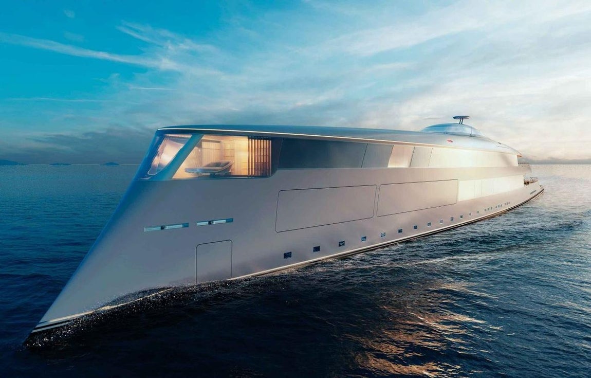 Aqua. Lo ambicioso de la idea es que, a diferencia de otros prototipos de embarcaciones de lujo sostenibles, ha optado por el hidrógeno en vez de por la electricidad para propulsarse