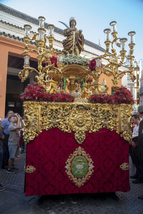 Santa Lucía volvió a salir desde Santa Catalina