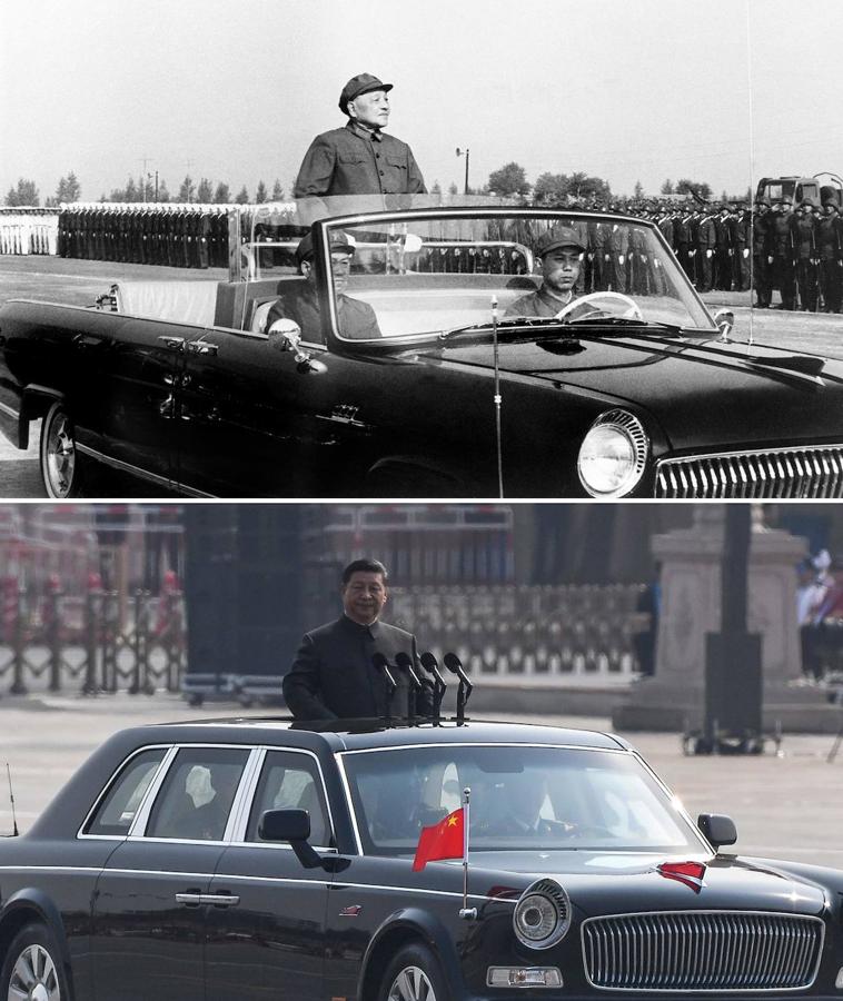 La llegada de Xi Jinping a la plaza de Tiananmen guardó unos parámetros casi idénticos a la protagonizada por Den Xiaoping, presidente de China desde 1978 hasta 1997. 