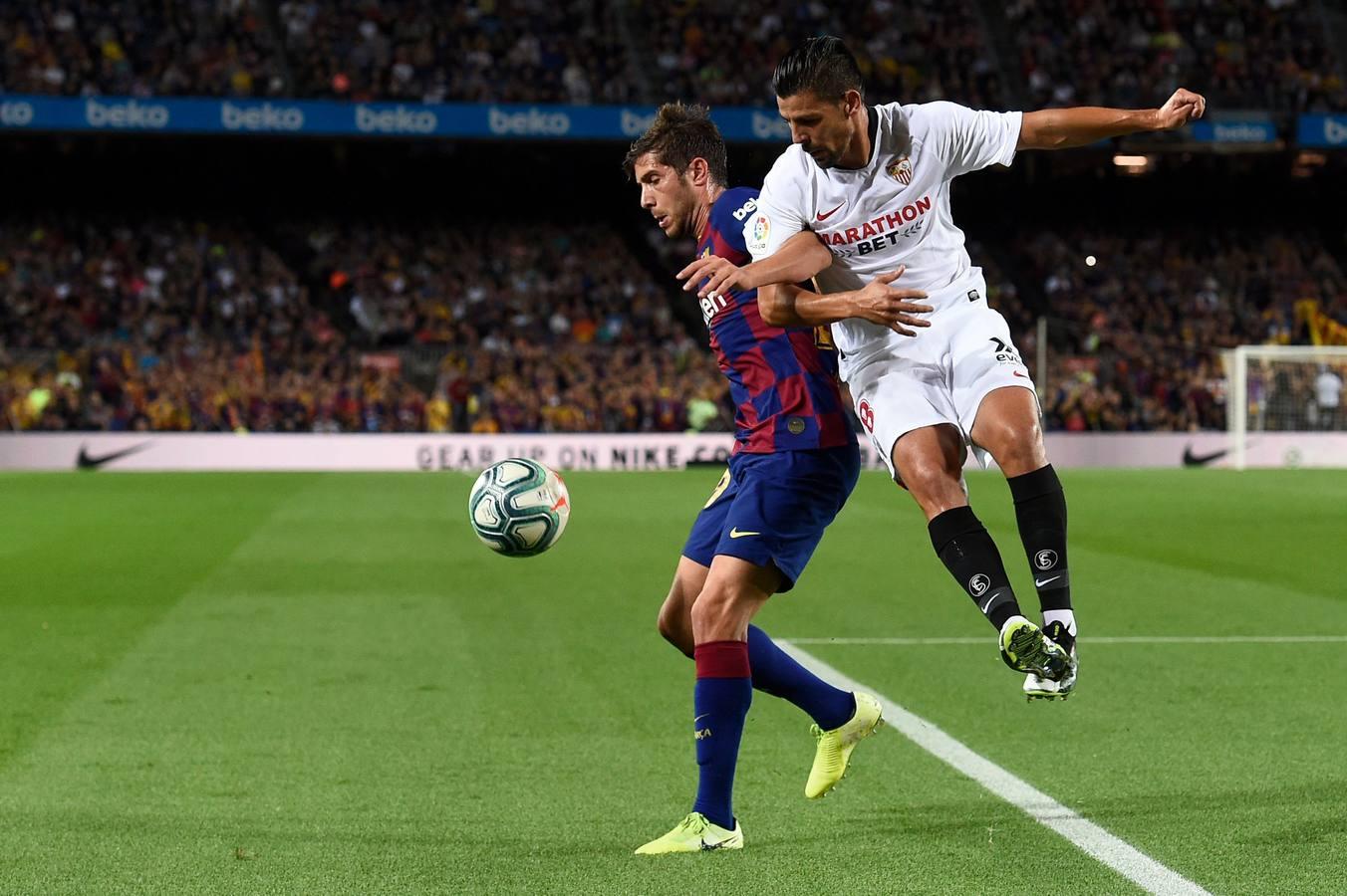 En imágenes, la derrota (4-0) del Sevilla ante el Barcelona