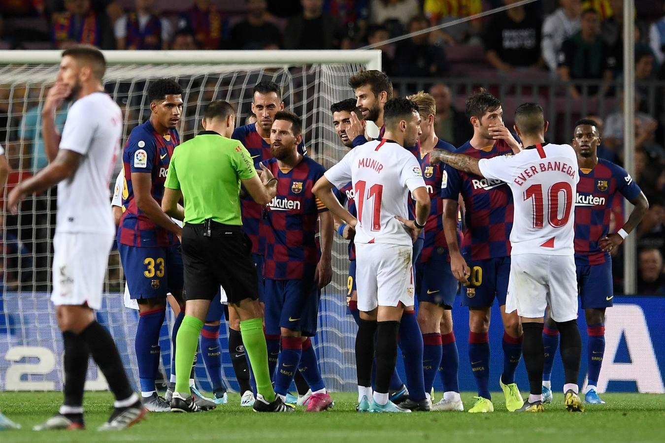 En imágenes, la derrota (4-0) del Sevilla ante el Barcelona