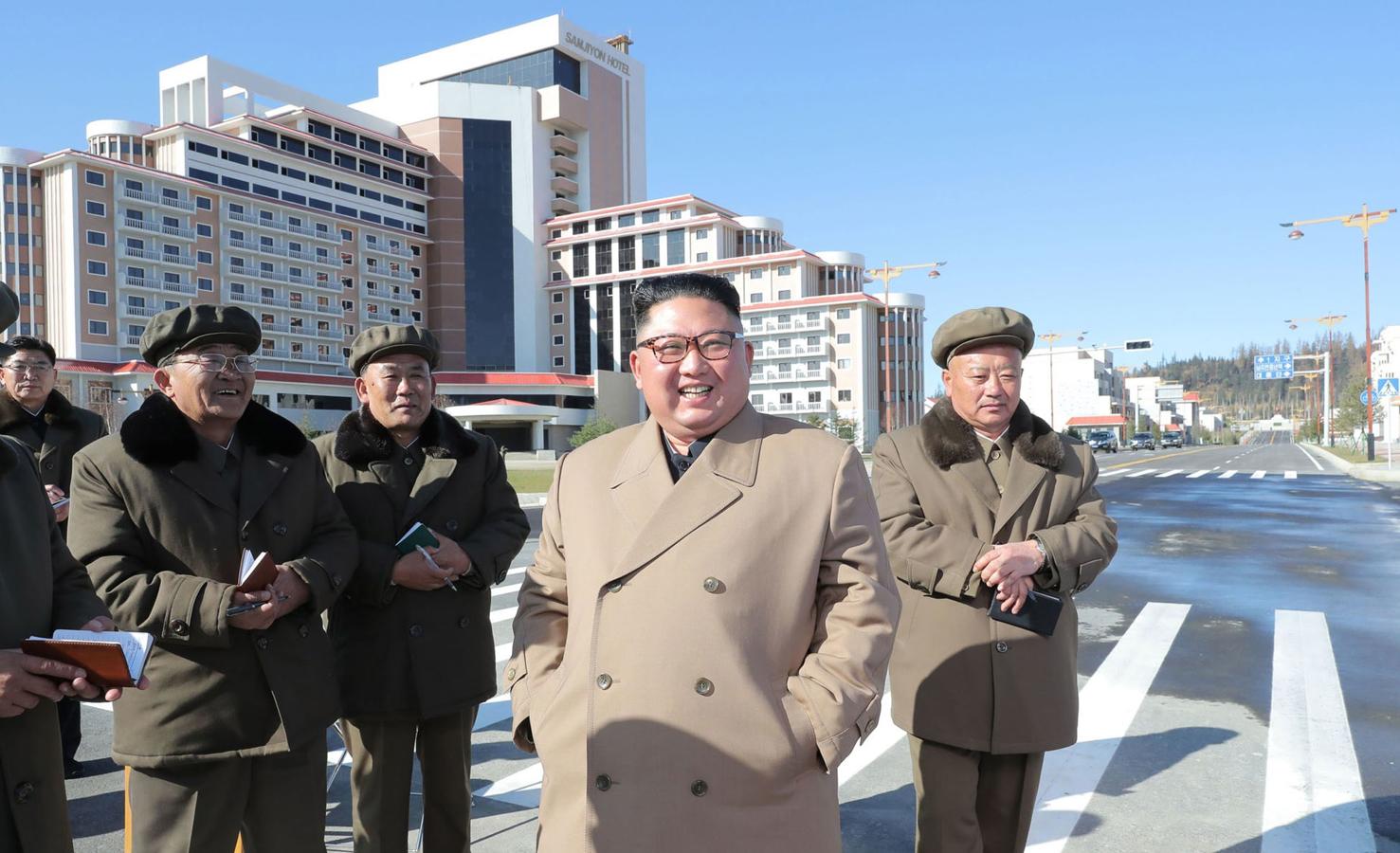 La cabalgada de Kim Jong-un en el monte sagrado de Paektu, en imágenes