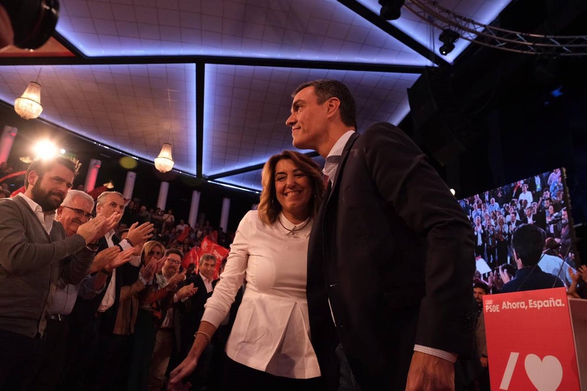 Fotos: Pedro Sánchez y Susana Díaz en Cádiz