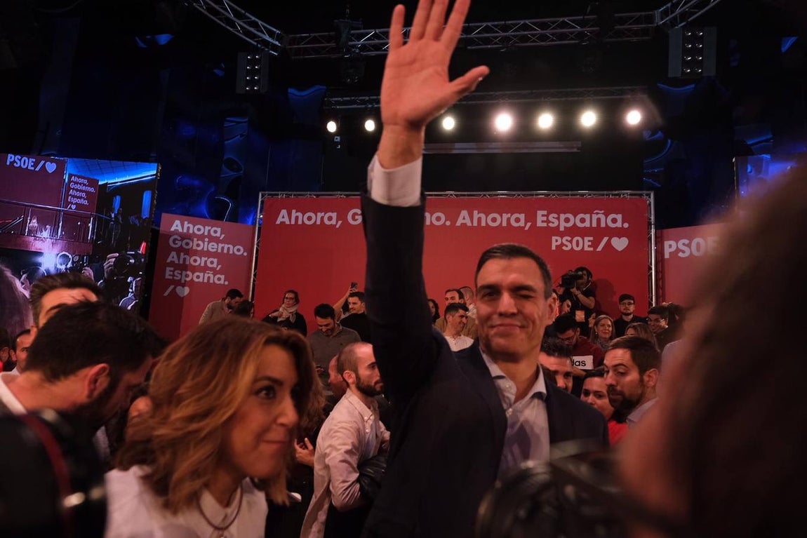 Fotos: Pedro Sánchez y Susana Díaz en Cádiz
