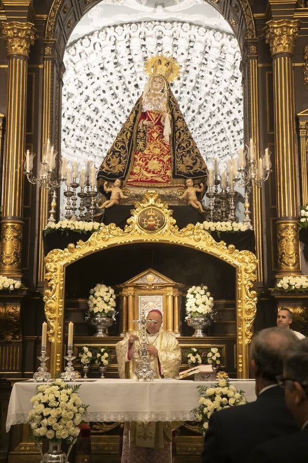 La misa por los 300 años de la Virgen de los Dolores de Córdoba, en imágenes
