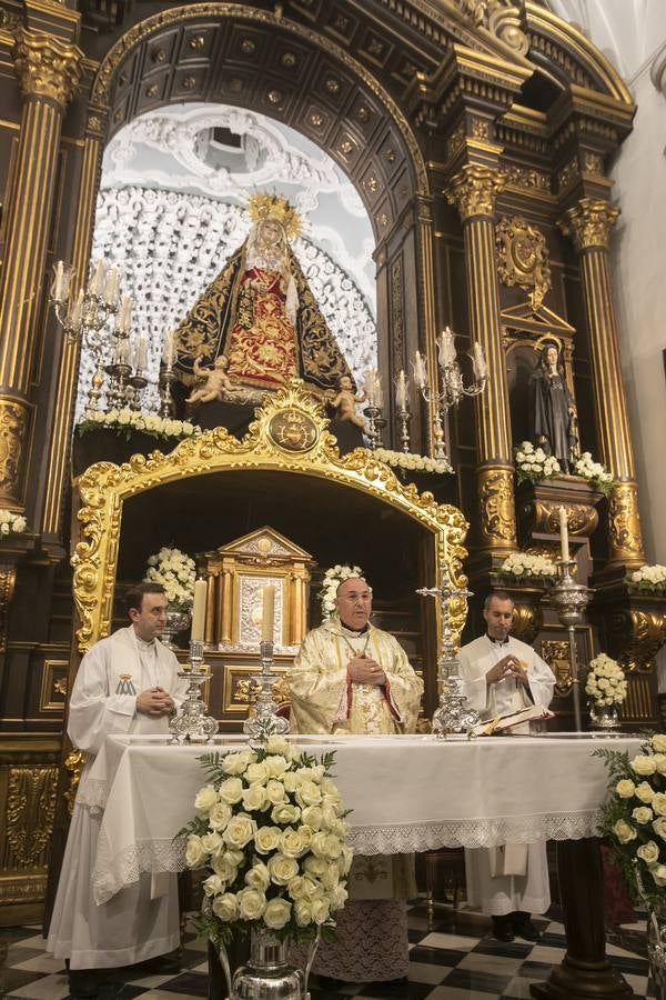 La misa por los 300 años de la Virgen de los Dolores de Córdoba, en imágenes
