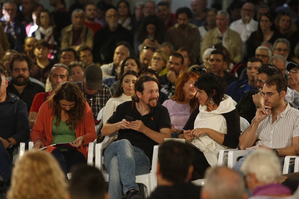 Pablo Iglesías participa en un mitín de Podemos en Jerez