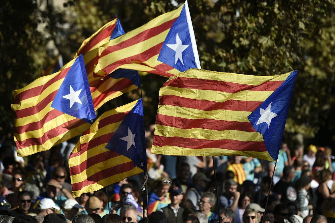 La manifestación independentista de Barcelona, en imágenes
