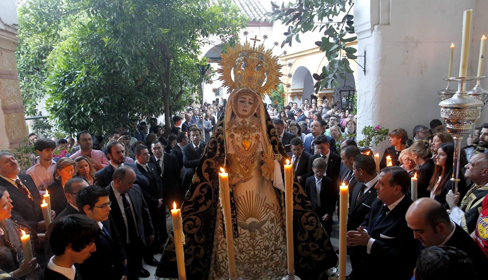 La Virgen de los Dolores visita el convento de Santa Marta en mayo de 2015