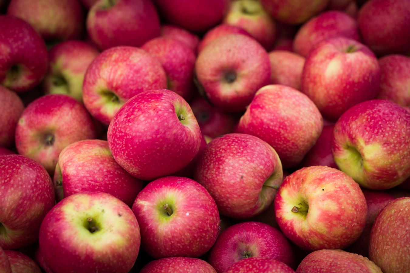 Manzana. Es una de las frutas más famosas y antiguas de la historia y es una de las más completas desde una perspectiva nutritiva por sus extraordinarias propiedades. Incluso un grupo de científicos de la Universidad china de Hong Kong han llegado a afirmar que alarga la vida. Si la pieza muestra arrugas y manchas es sinónimo de que la manzana no se encuentra en buen estado.