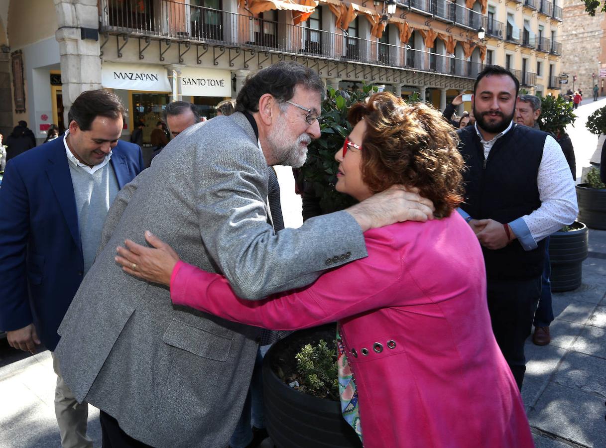 Caluroso recibimiento de Rajoy en Toledo