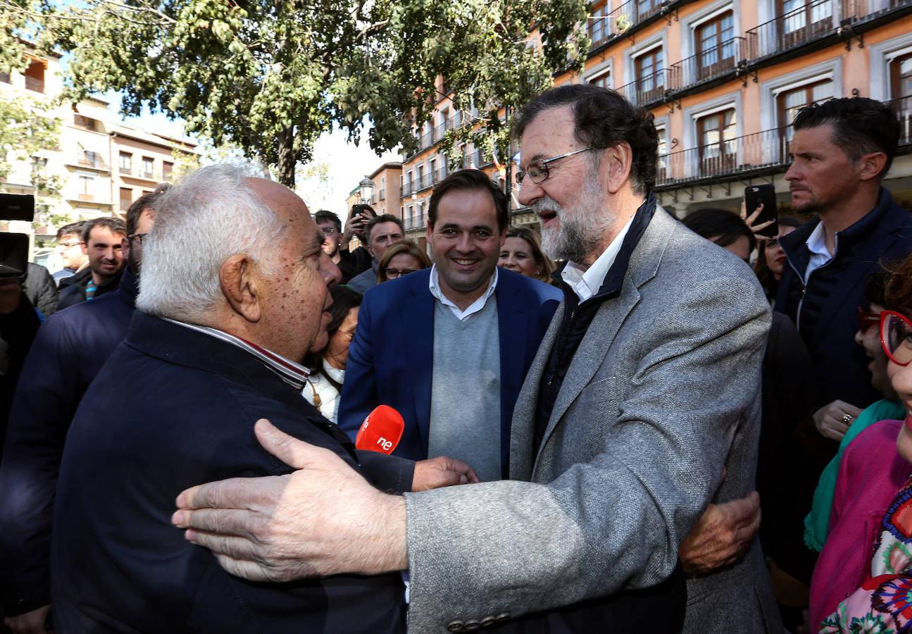 Caluroso recibimiento de Rajoy en Toledo