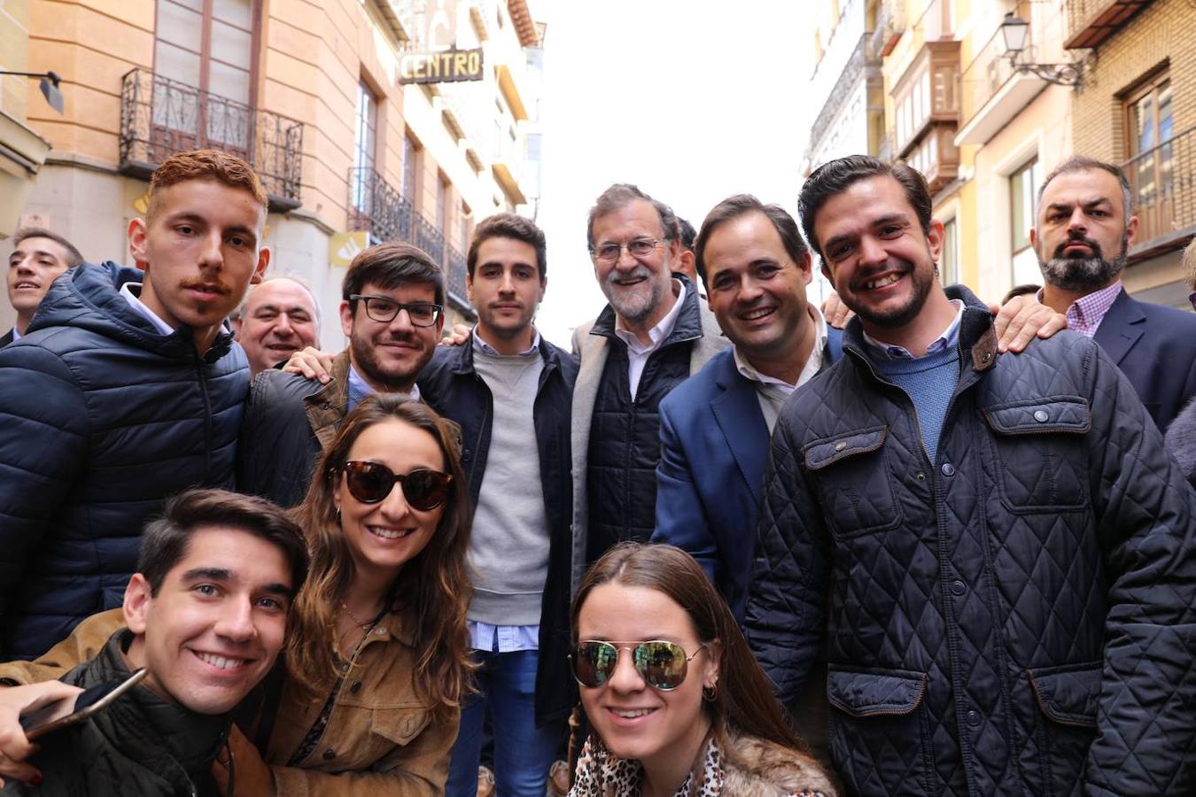 Caluroso recibimiento de Rajoy en Toledo