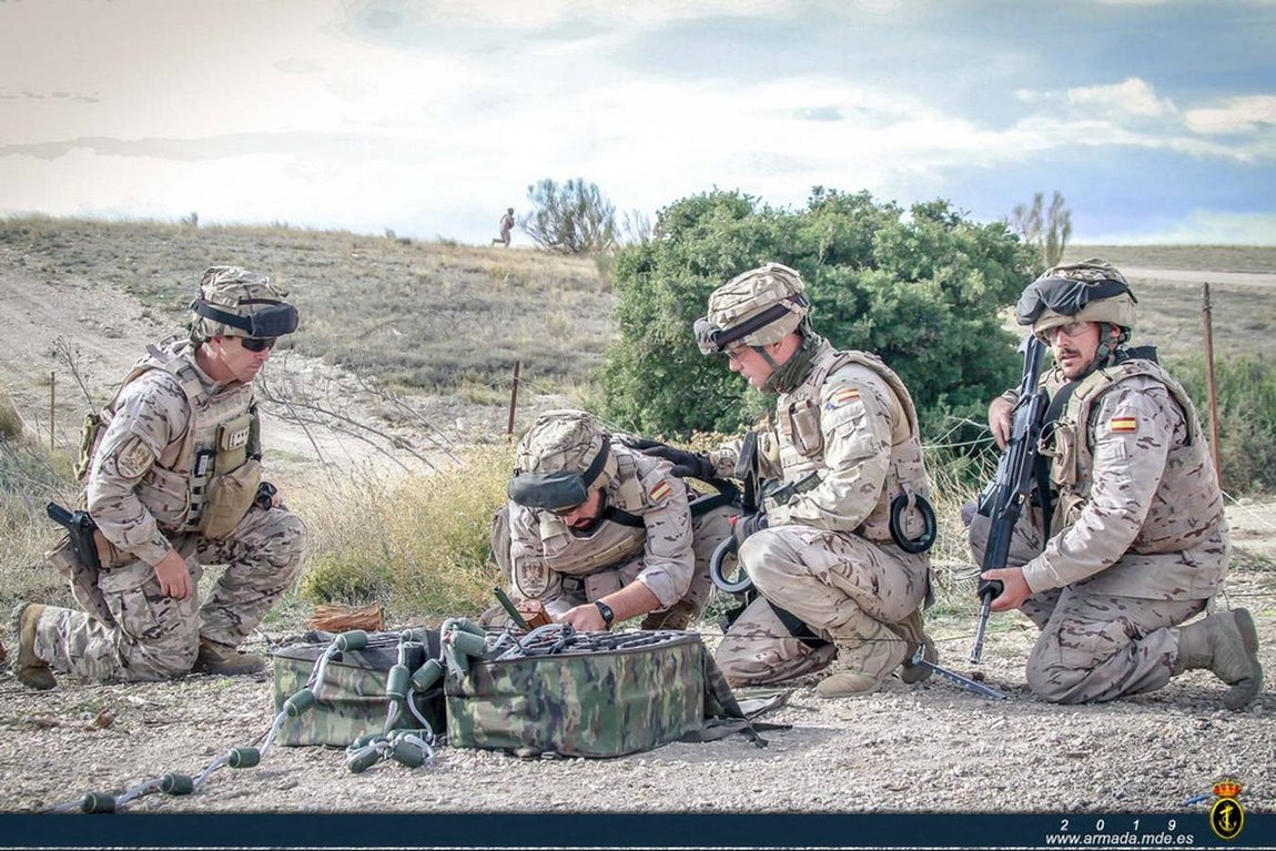 Infantes de Marina gaditanos se adiestran en el Mediterráneo y Balearex