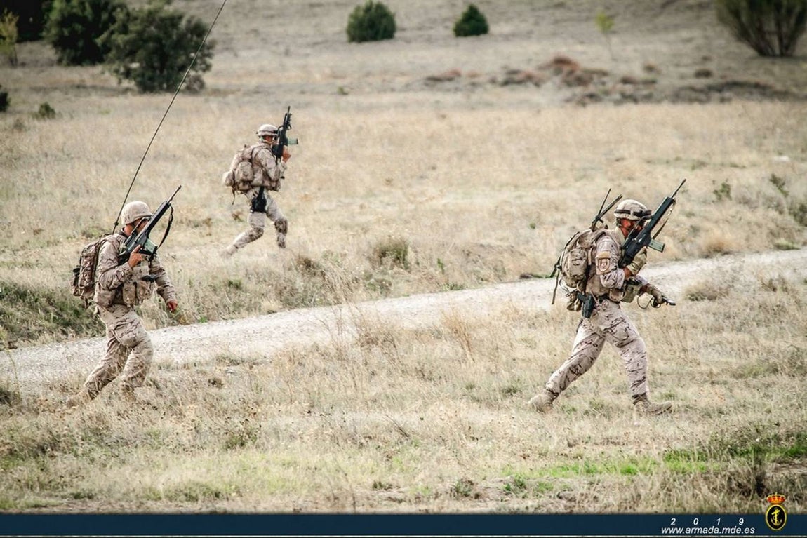 Infantes de Marina gaditanos se adiestran en el Mediterráneo y Balearex