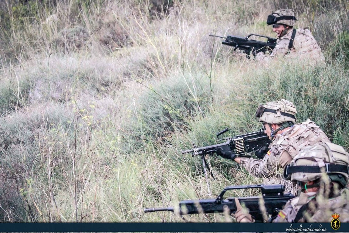 Infantes de Marina gaditanos se adiestran en el Mediterráneo y Balearex