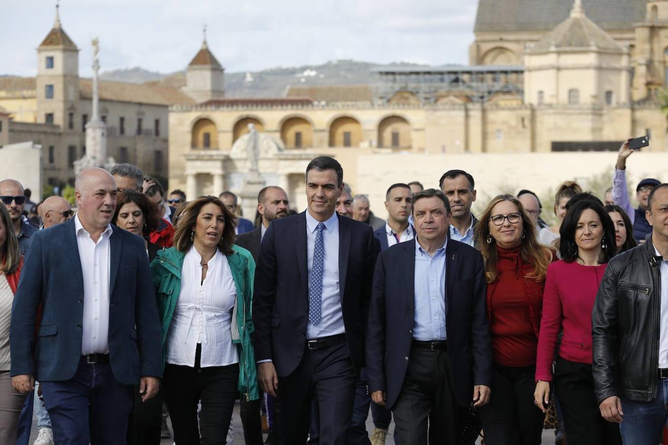 La visita de Pedro Sánchez a Córdoba, en imágenes