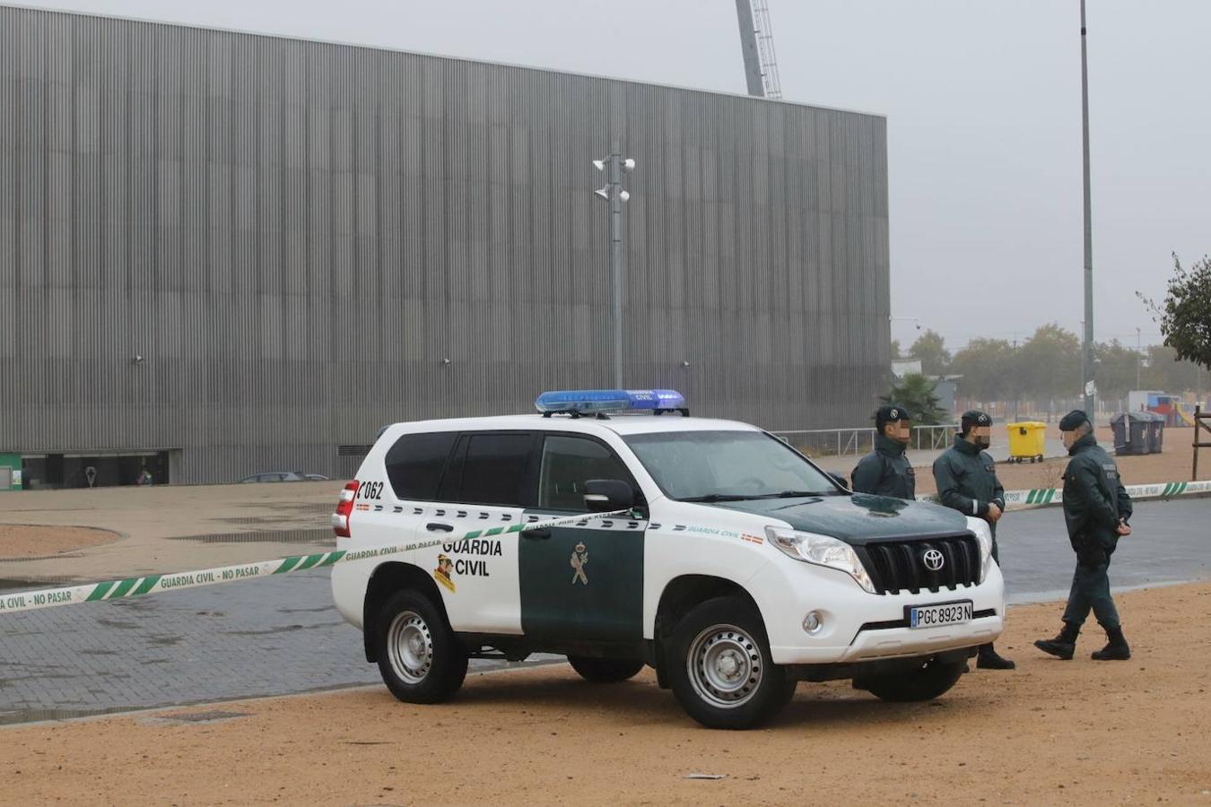 El registro de la Guardia Civil en el Córdoba CF y la casa de Jesús León, en imágenes