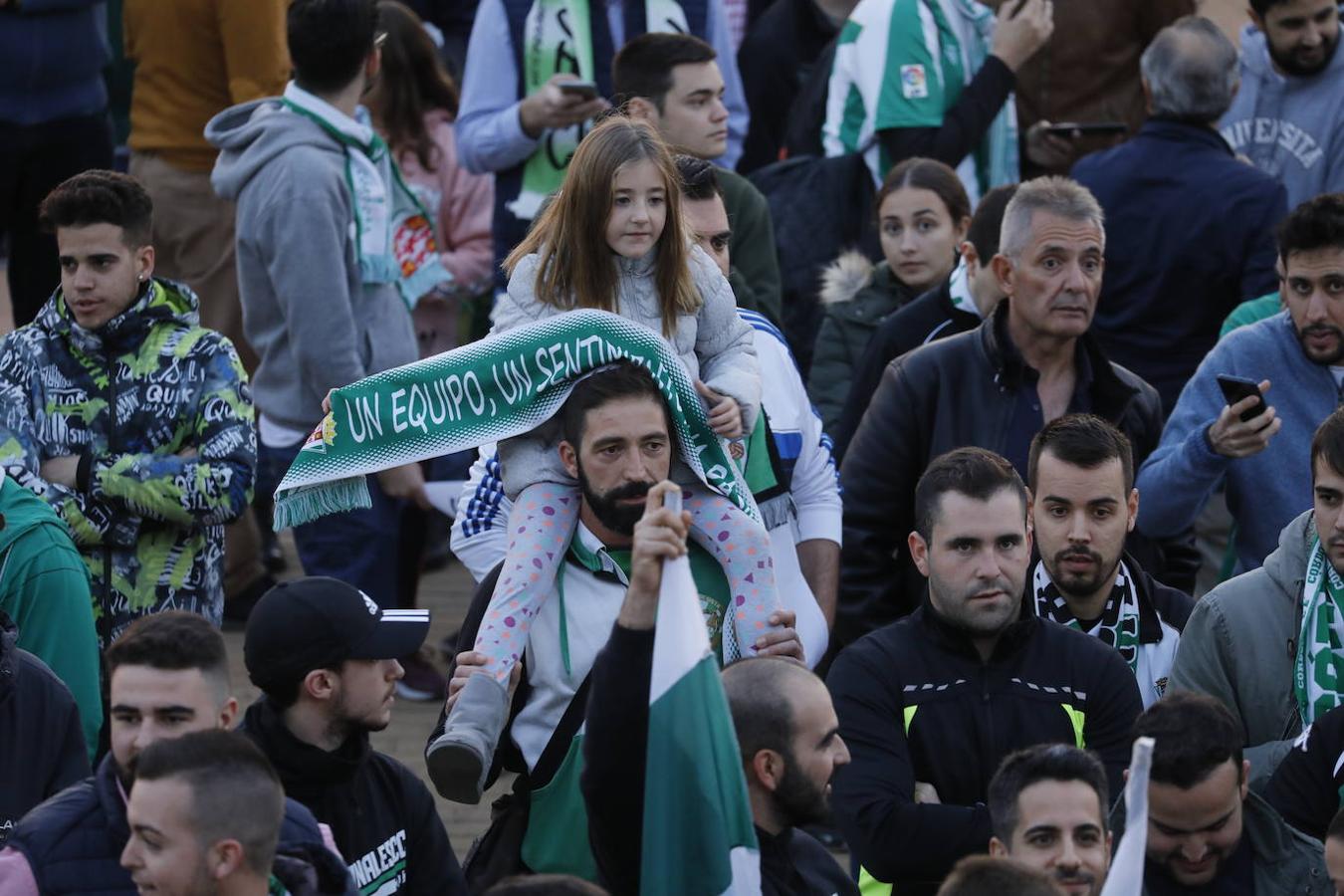 Las concentraciones en el partido del Córdoba CF, en imágenes